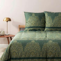 POSTELJINA Tivoli 140/200 cm saten zelena  - zelena, Konvencionalno, tekstil (140/200cm) - Bassetti