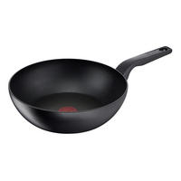WOKPFANNE HARD TITANIUM PRO 28 cm  - Schwarz, Basics, Metall (28cm) - Tefal