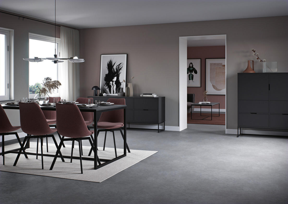 COUCHTISCH Lipp 120/60/40 cm rechteckig Schwarz  - Schwarz, Design, Holzwerkstoff/Metall (120/60/40cm)