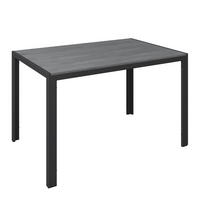 KERTI ASZTAL 120/80/74 cm   - sötétszürke/szürke, Modern, műanyag/fém (120/80/74cm) - Ambia Garden