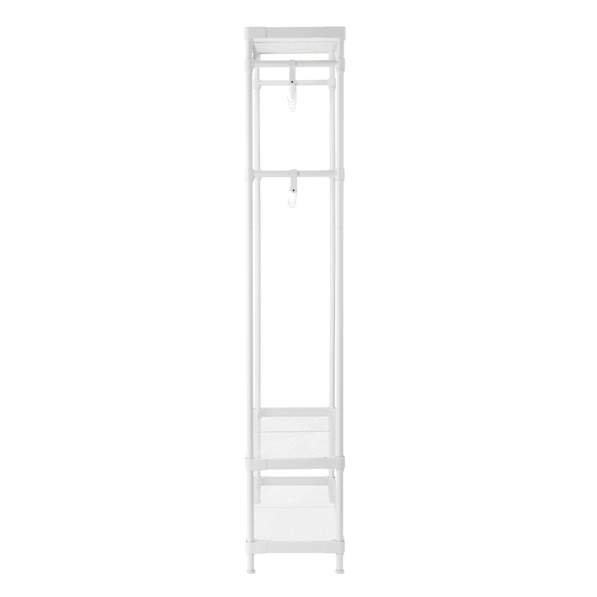 GARDEROBENSTÄNDER in Weiß 75/180/32 cm   - Weiß, Design, Metall (75/180/32cm) - MID.YOU