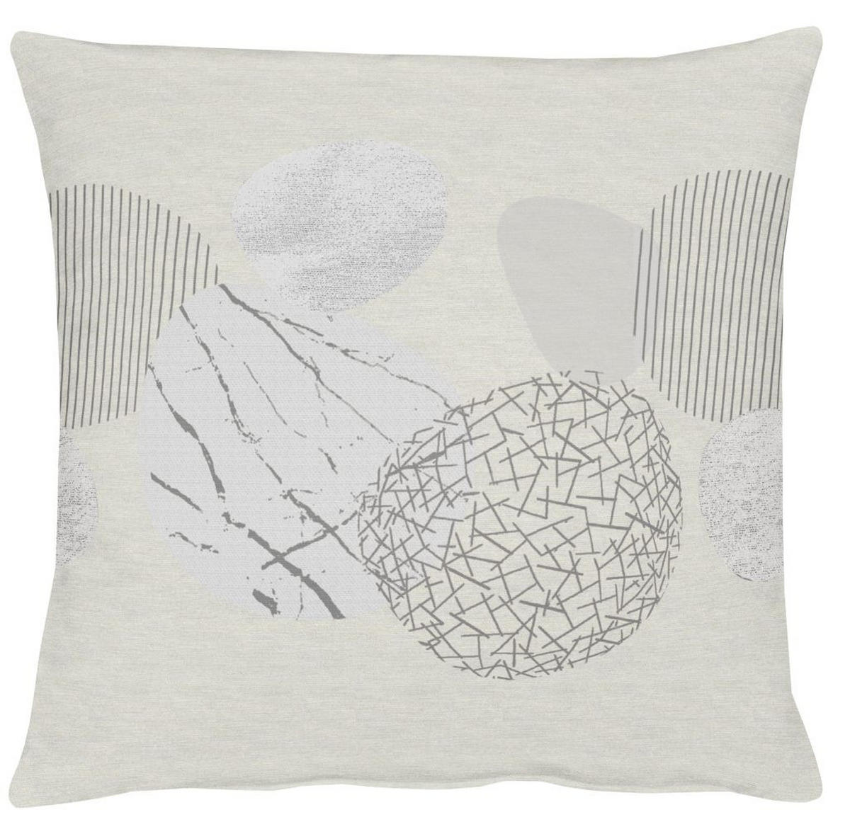 KISSENHÜLLE Loft Style  49/49 cm  - Naturfarben/Grau, Basics, Textil (49/49cm) - Ambiente