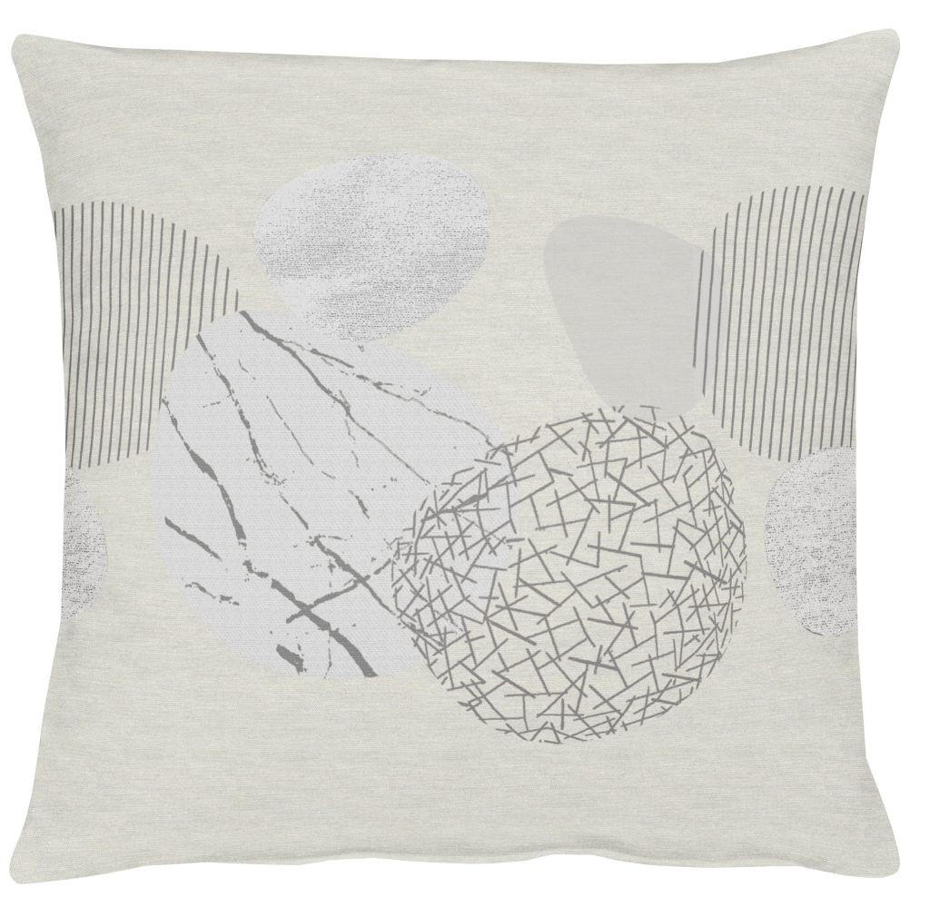 Ambiente Kissenbezug Loft Style Grau, Natur 49x49 cm