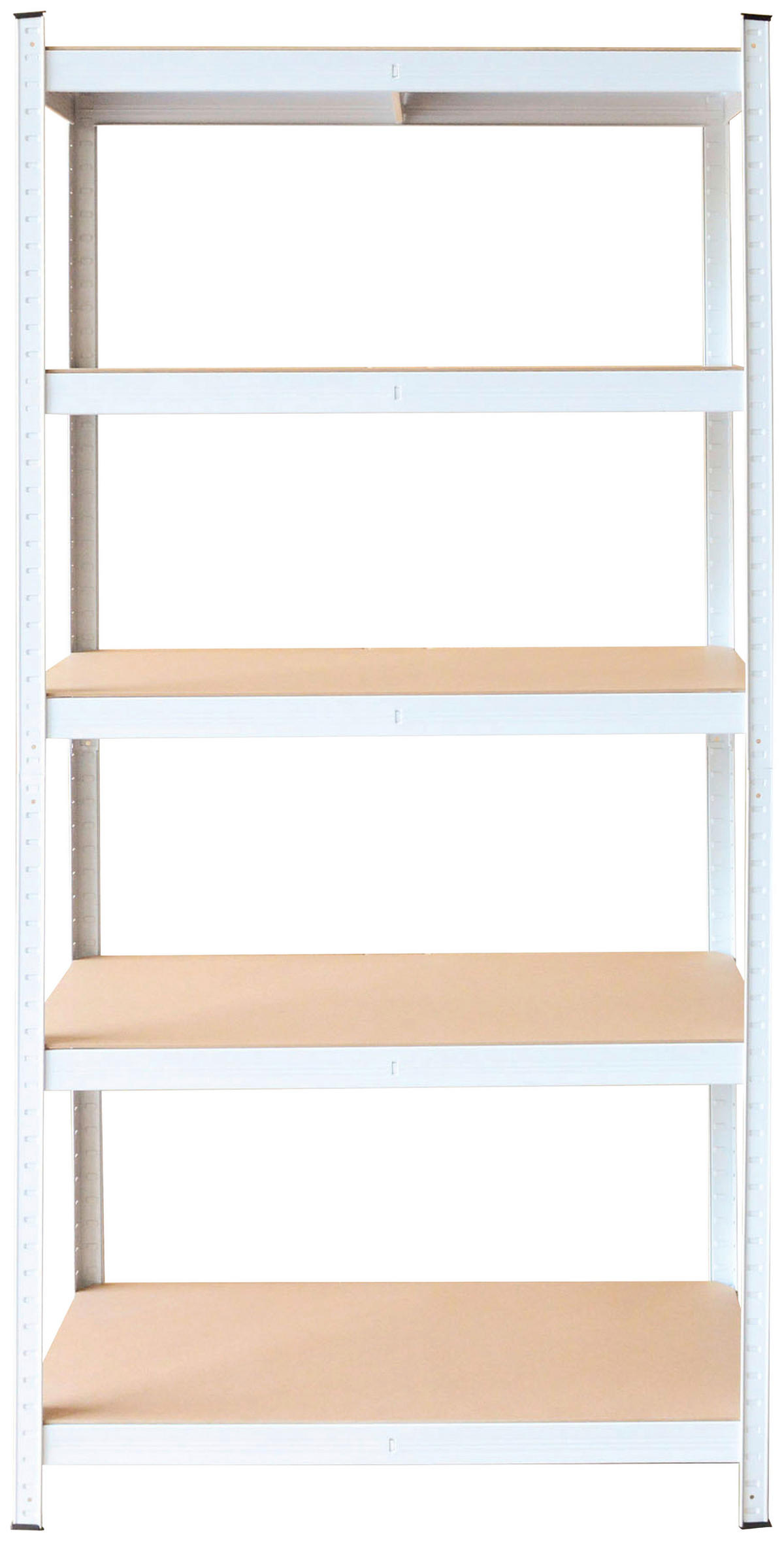 SCHWERLASTREGAL  - Weiss, Konventionell, Holzwerkstoff/Metall (75/30/175cm)