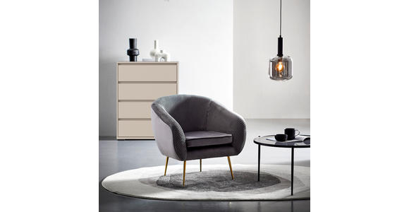 KOMMODE  in 80/103/48 cm  - Kaschmir/Anthrazit, Design, Holzwerkstoff/Kunststoff (80/103/48cm) - Carryhome