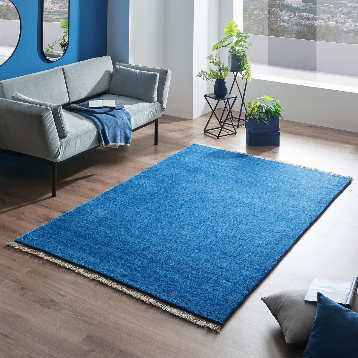 ORIENTTEPPICH 160/230 cm Gabbeh Premium Blue Blau  - Blau, KONVENTIONELL, Textil (160/230cm) - Cazaris