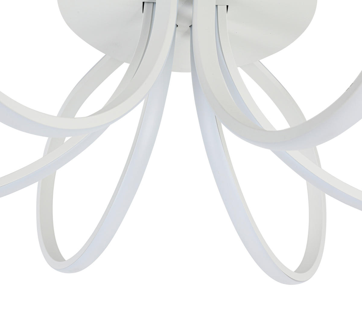 DECKENLEUCHTE     - Weiss, Trend, Kunststoff/Metall (55cm) - Collett's Monde