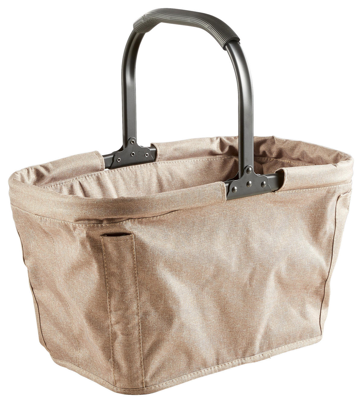 EINKAUFSKORB 30 L  - Beige, KONVENTIONELL, Kunststoff/Textil (50/27/27cm) - Novel