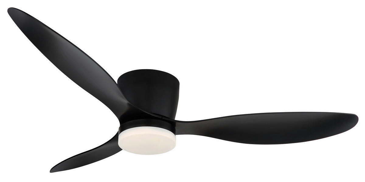 DECKENVENTILATOR - Schwarz/Weiß, Basics, Kunststoff/Metall (22,6/131,50cm) - Globo