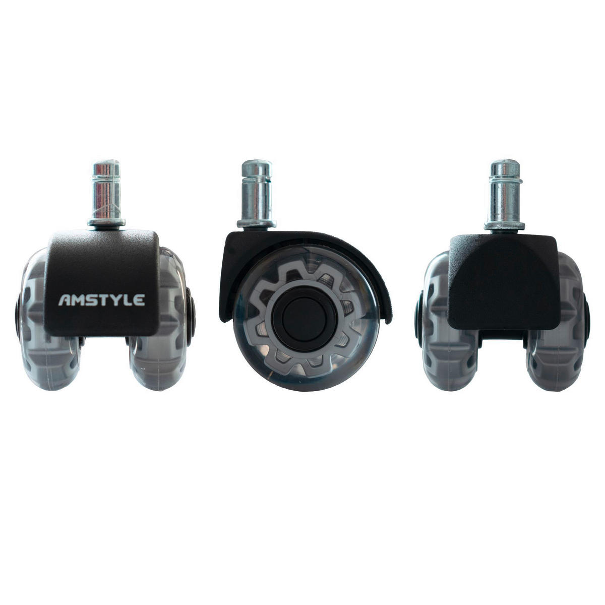 DREHSTUHLROLLE  in  - Silberfarben, Design, Kunststoff (5/8/5cm) - Livetastic