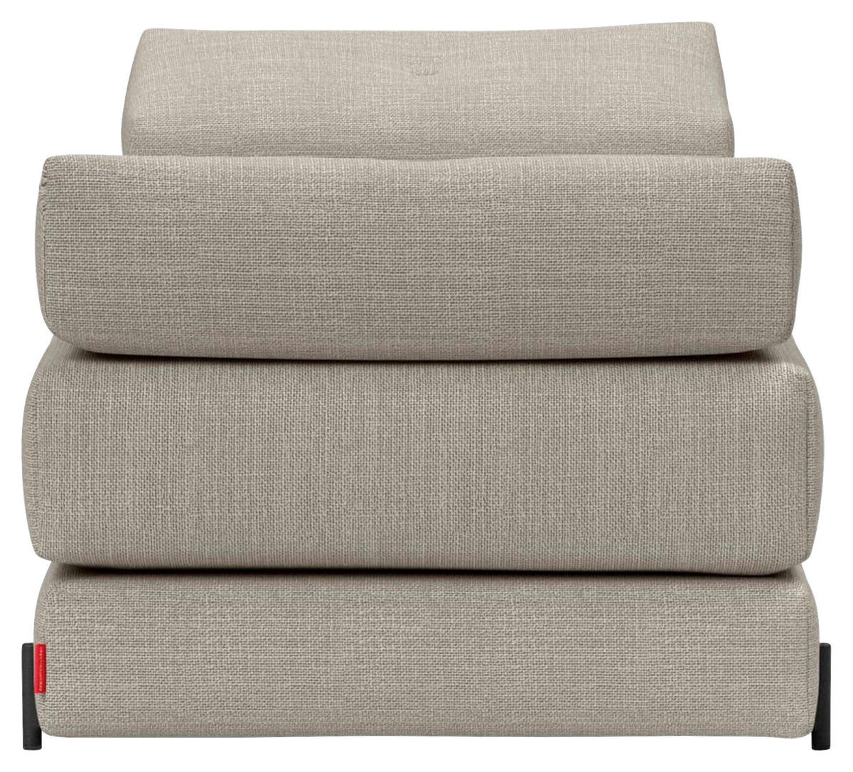 SCHLAFSOFA Flachgewebe Naturfarben  - Schwarz/Naturfarben, Design, Textil/Metall (200/82/84cm) - Innovation
