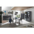 SIDEBOARD 179/89/42 cm  in Anthrazit  - Anthrazit/Schwarz, Design, Glas/Holzwerkstoff (179/89/42cm) - Novel