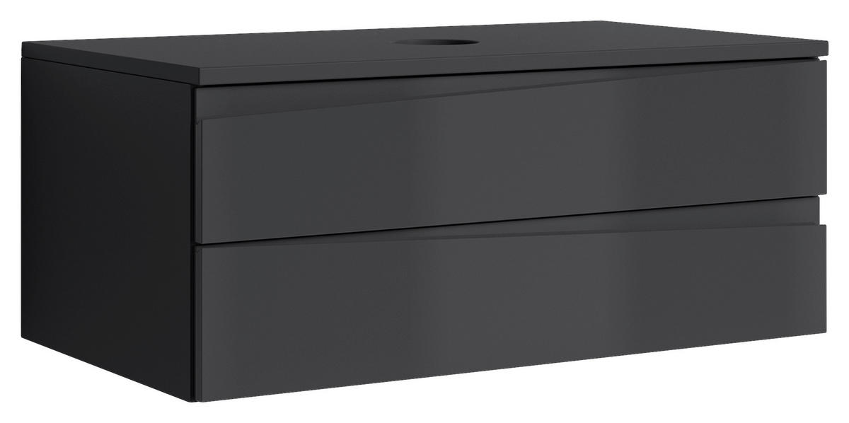 WASCHBECKENUNTERSCHRANK 80/33/47 cm  - Anthrazit, LIFESTYLE, Holzwerkstoff (80/33/47cm) - MID.YOU
