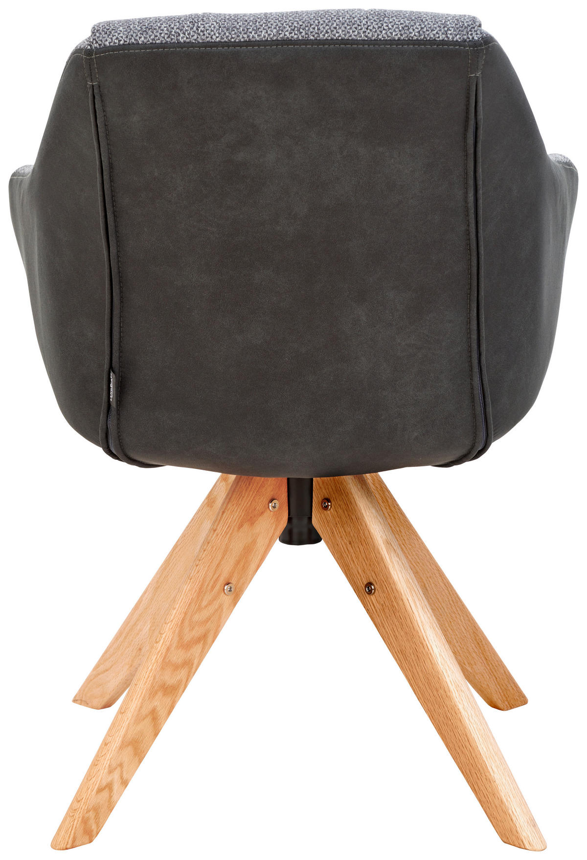 ARMLEHNSTUHL  in Webstoff, Mikrofaser  - Eichefarben/Anthrazit, KONVENTIONELL, Holz/Textil (57/83,5/60cm) - Landscape