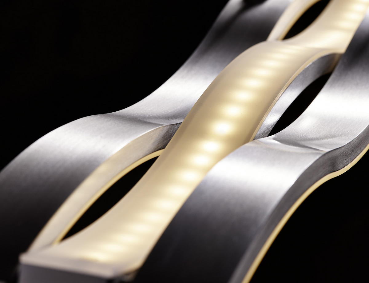 LED-HÄNGELEUCHTE 105/14/150 cm  - Weiß, Design, Kunststoff/Metall (105/14/150cm) - Hell