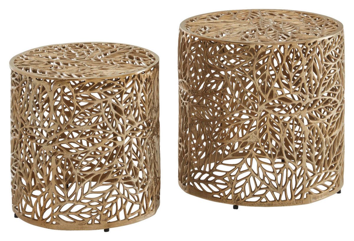 SET MIZ, zlate barve  - zlate barve, Design, kovina (41/42/41cm) - MID.YOU