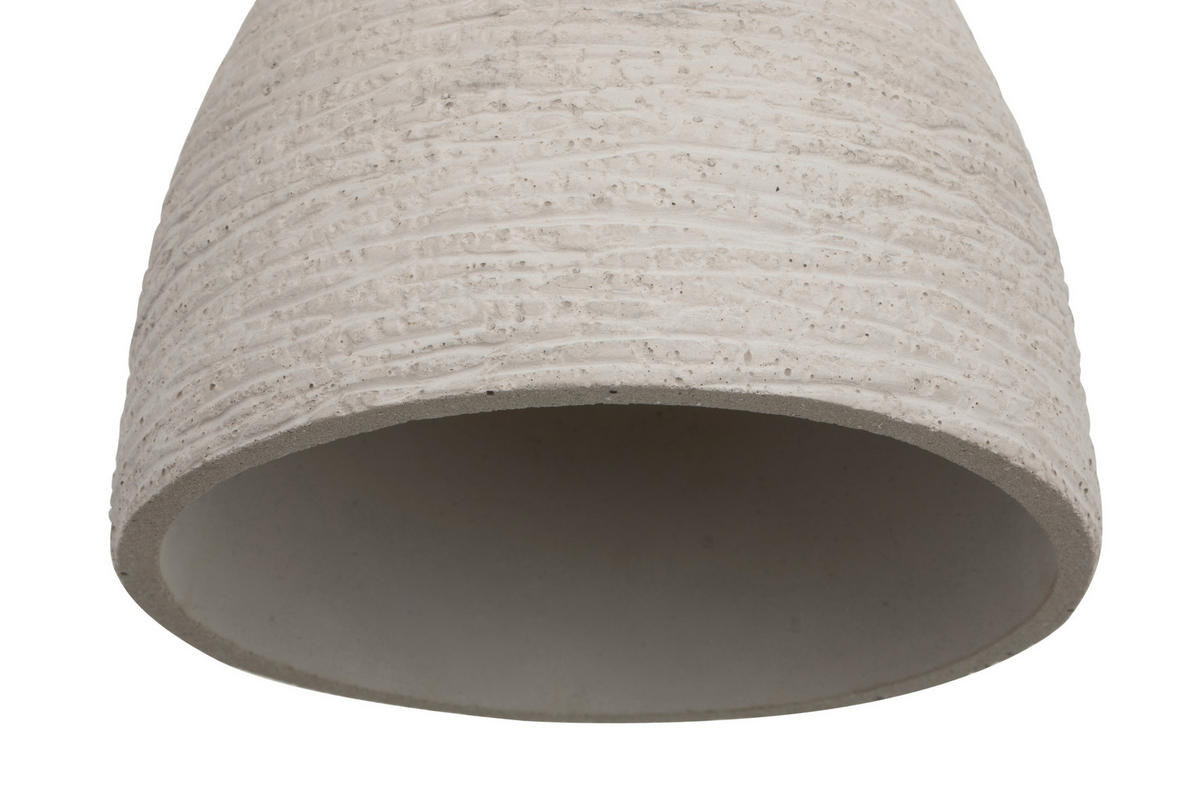 HÄNGELEUCHTE 16/120 cm   - Walnussfarben/Grau, Design, Stein/Metall (16/120cm) - Collet's Monde