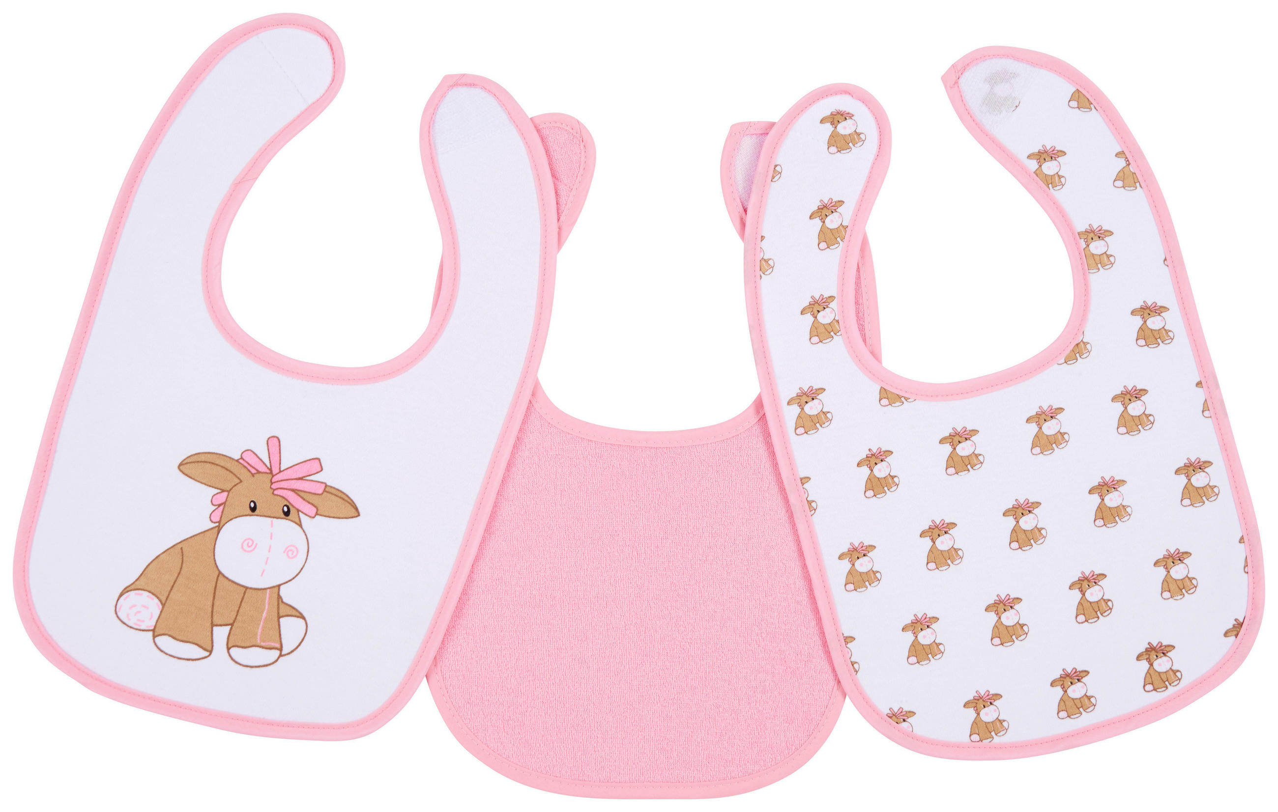 BRYNDÁČEK - bílá/růžová, Basics, textil (21/32cm) - My Baby Lou