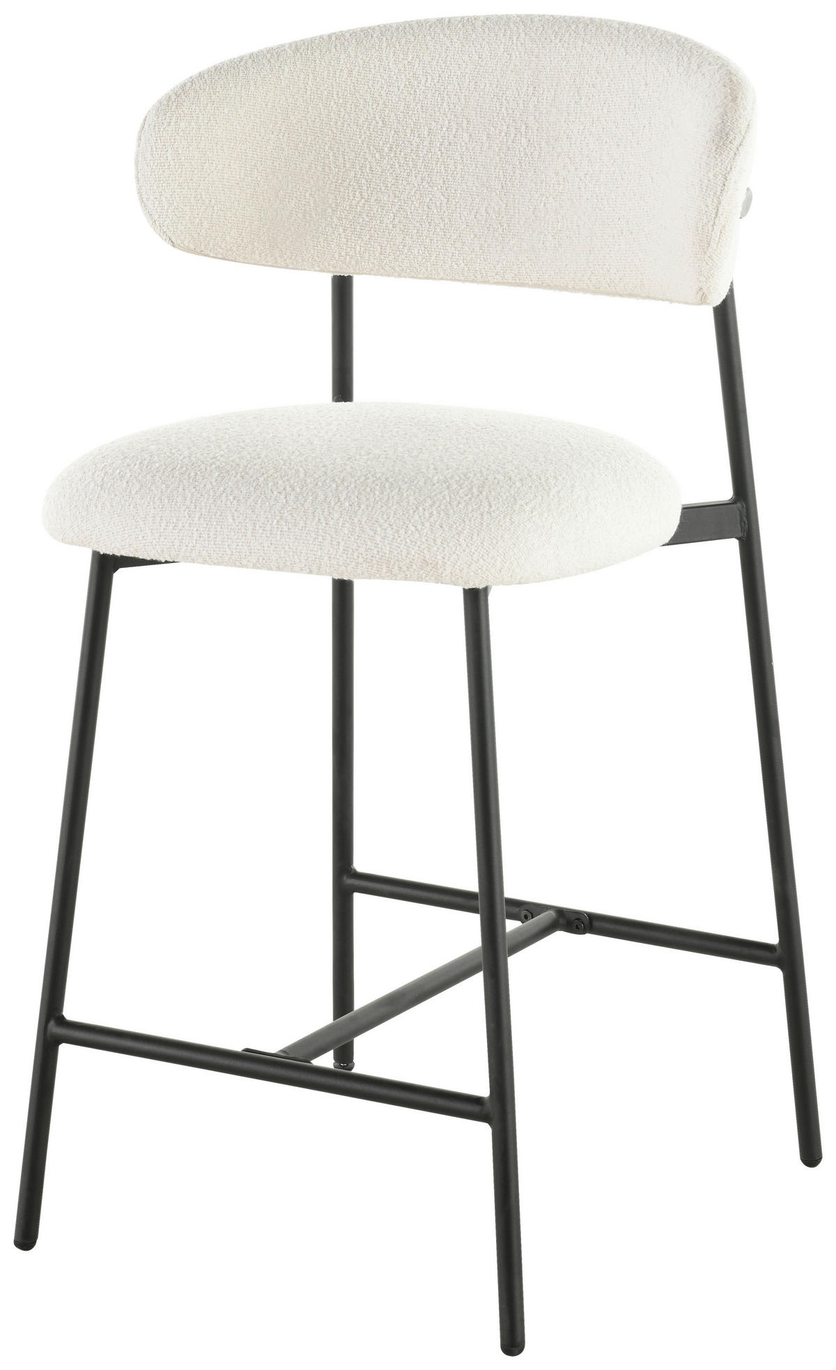 BAROVÁ ŽIDLE, bílá - bílá/černá, Lifestyle, kov/dřevo (53/104/54cm) - Livetastic