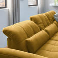 ECKSOFA  in Flachgewebe Gelb  341/204 cm  - Gelb/Schwarz, Design, Textil/Metall (341/204cm) - Xora