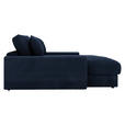 XXL-SESSEL Cord Dunkelblau    - Schwarz/Dunkelblau, MODERN, Kunststoff/Textil (160/87/190cm) - Carryhome