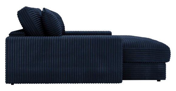 XXL-SESSEL Cord Dunkelblau - Schwarz/Dunkelblau, MODERN, Kunststoff/Textil (160/87/190cm) - Carryhome