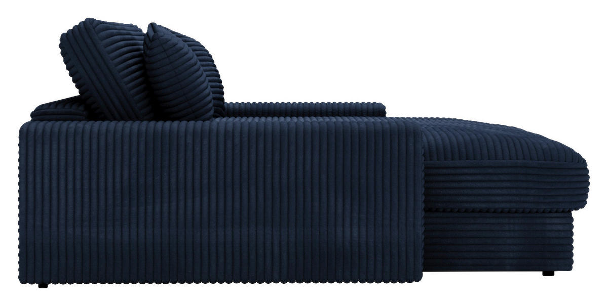 XXL-SESSEL Cord Dunkelblau    - Schwarz/Dunkelblau, MODERN, Kunststoff/Textil (160/87/190cm) - Carryhome