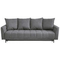 BÄDDSOFFA i flatväv grå  - svart/grå, Design, textil (235/70/108cm) - Livetastic