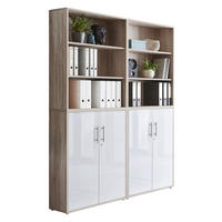 AKTENSCHRANK 168,8/227,2/33 cm  - Weiß Hochglanz/Sonoma Eiche, MODERN, Holzwerkstoff (168,8/227,2/33cm) - MID.YOU