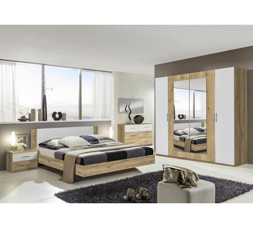 SCHLAFZIMMER Weiß, Eichefarben SCHLAFZIMMER Weiß, Eichefarben