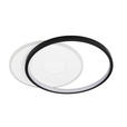 LED-DECKENLEUCHTE 45,5/38,5/7 cm   - Schwarz/Weiß, Basics, Kunststoff/Metall (45,5/38,5/7cm) - Novel