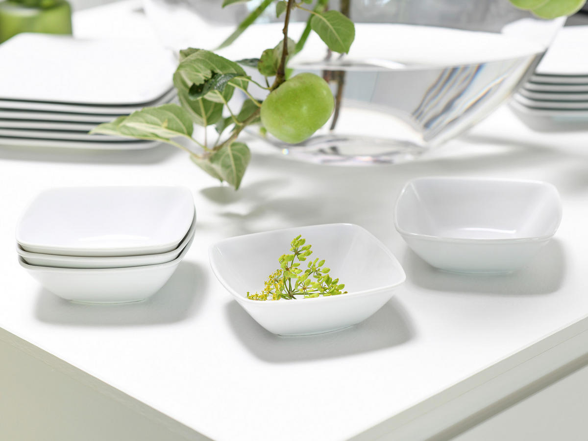 MÜSLISCHALENSET Victoria weiss 6-teilig  - Weiß, Basics, Keramik - Creatable
