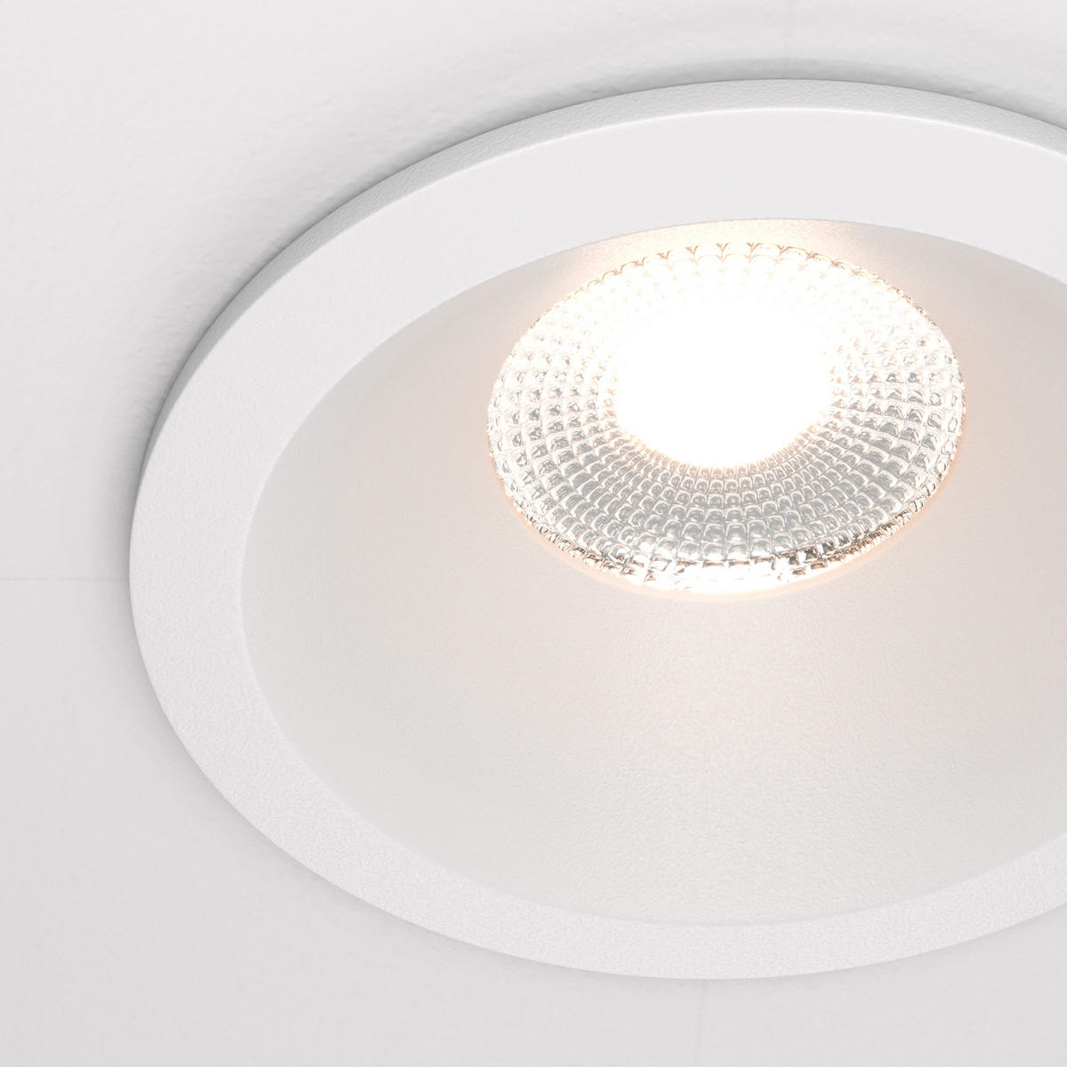 LED-SPOT Downlight 8.5/8.5 cm   - Weiß, Trend, Metall (8.5/8.5cm) - MAYTONI