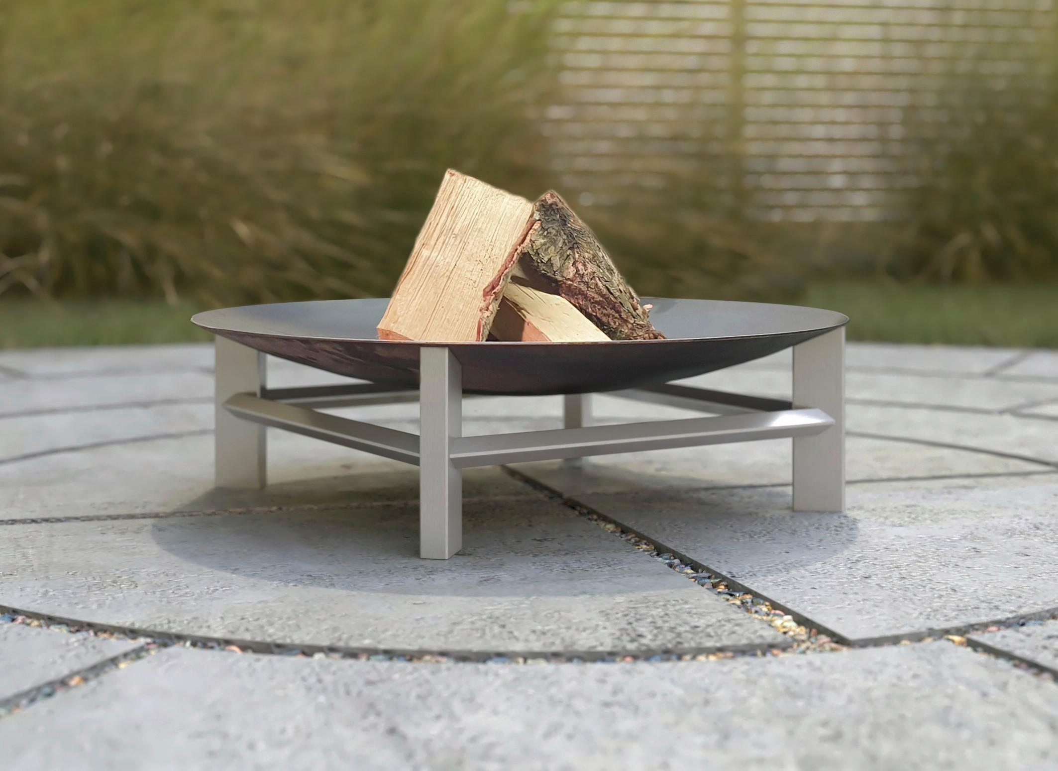 ELDFAT SVENSKAV ALPHA XXL 2502 - stålfärgad/rostfärgad, Basics, metall (58/58/20cm)