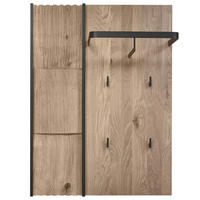 GARDEROBENPANEEL  in 75/115/29 cm  - Eichefarben, Design, Holz/Metall (75/115/29cm) - Johann Jakob