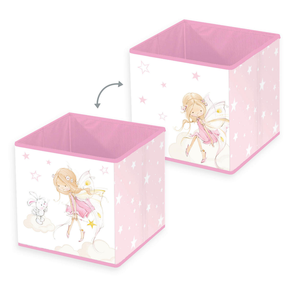 AUFBEWAHRUNGSBOX Little Fairy  - Pink/Magenta, Basics, Textil (30/30/30cm) - baby best