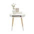 BEISTELLTISCH Kiefer massiv rund Kieferfarben, Weiß - Weiß/Kieferfarben, Design, Holz (46/47cm) - Carryhome