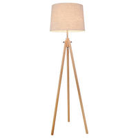STEHLEUCHTE - Ahornfarben/Braun, Basics, Holz/Kunststoff (51/161,5/51cm) - MAYTONI
