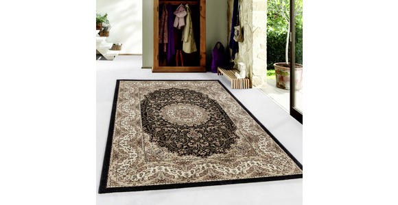 WEBTEPPICH 80/150 cm Kashmir Schwarz - Schwarz, KONVENTIONELL, Textil (80/150cm) - Novel