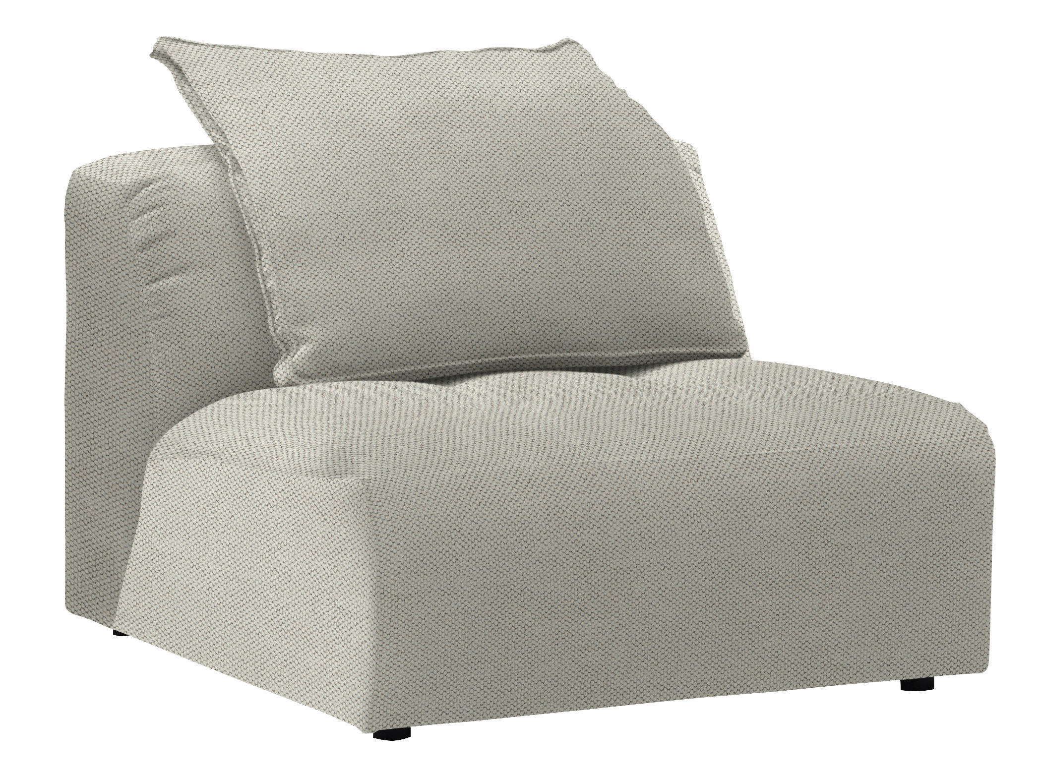 SESSEL in Webstoff Weiß  - Schwarz/Weiß, MODERN, Kunststoff/Textil (98/77/108cm) - Stylife