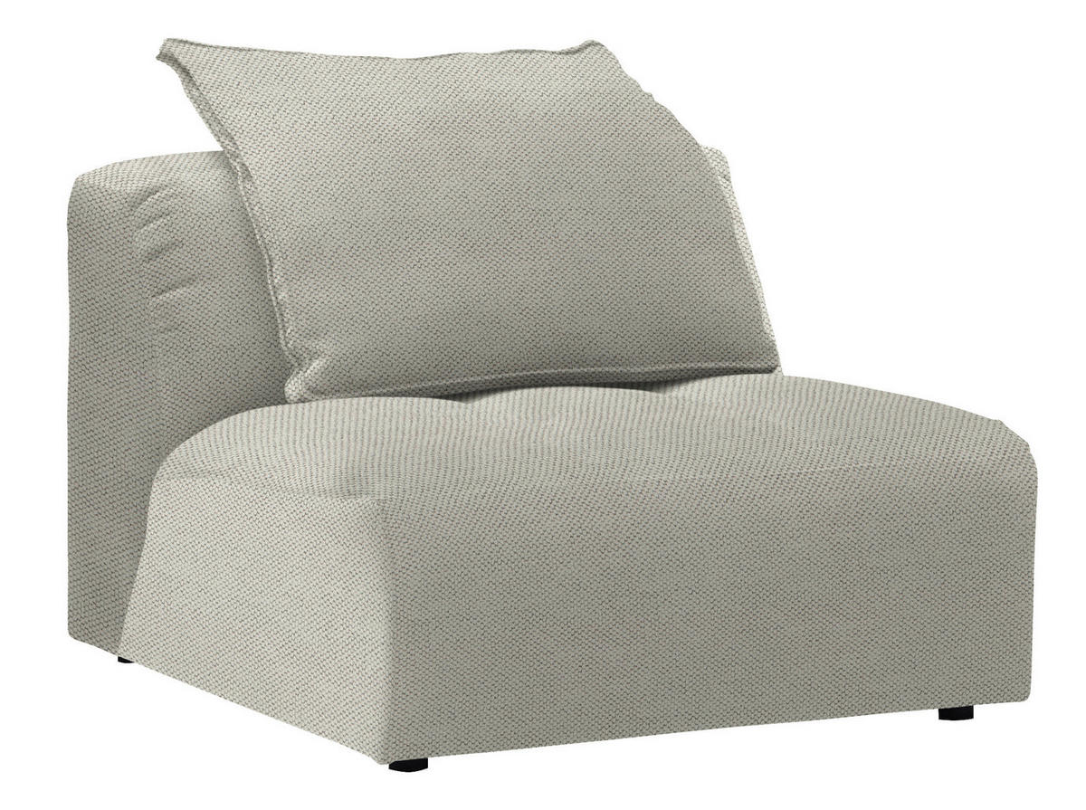 SESSEL in Webstoff Weiss  - Weiss/Schwarz, Modern, Kunststoff/Textil (98/77/108cm) - Stylife