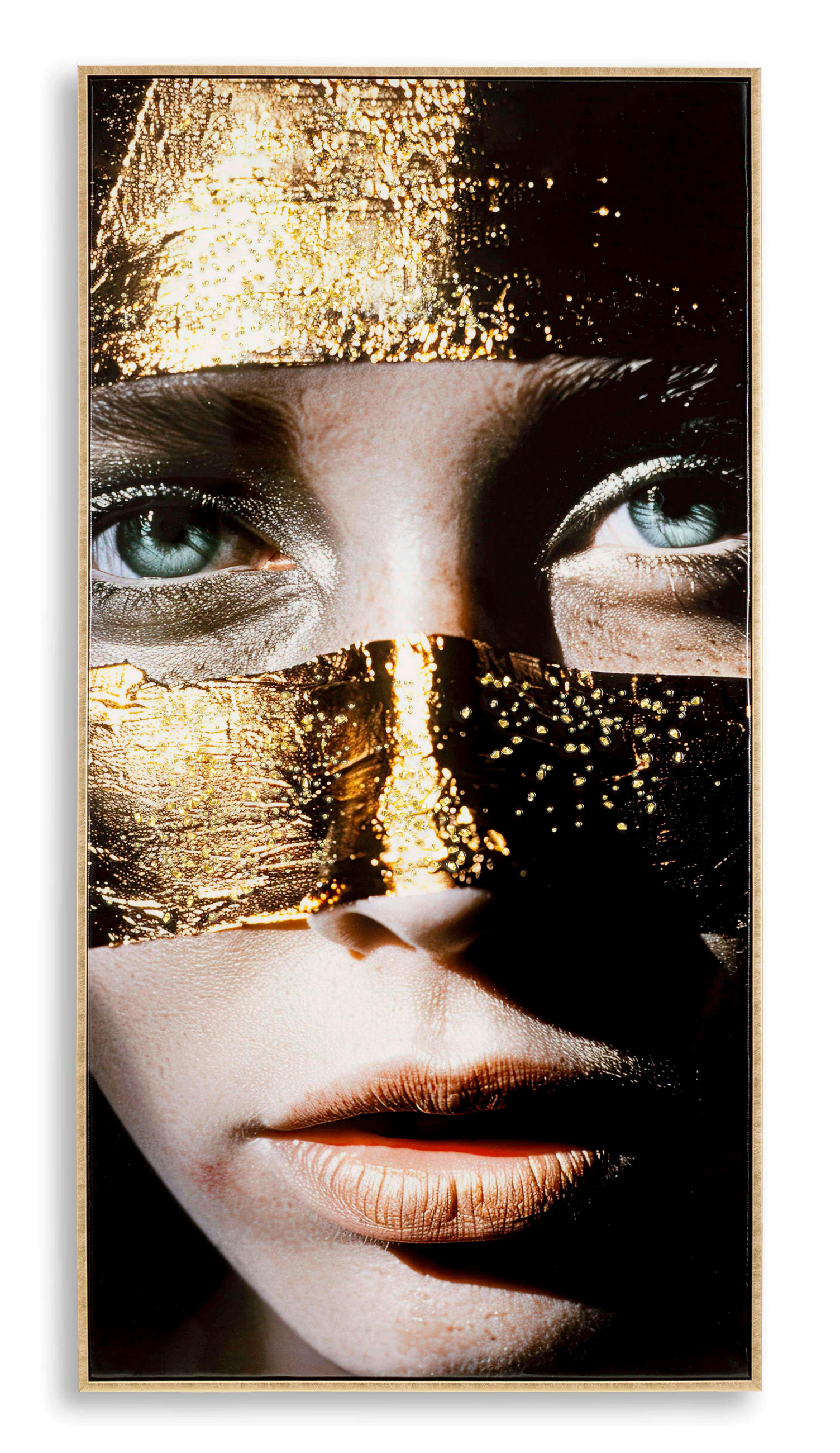 LEINWANDBILD  - Goldfarben, Basics, Holz/Kunststoff (52/102/4cm)