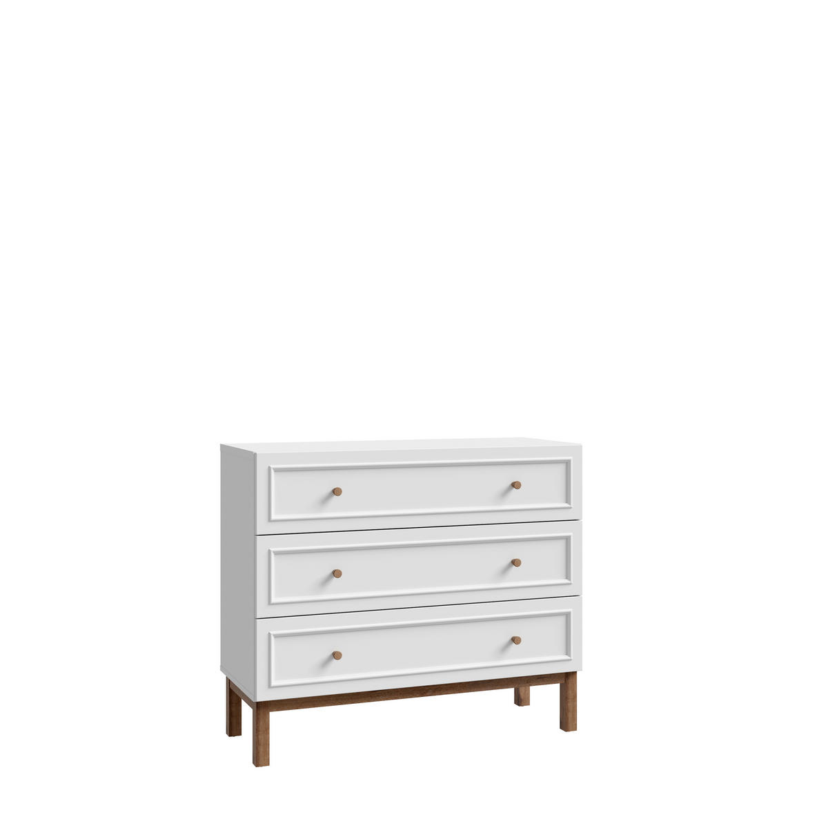 Comodă 100,2/85,4/41,7 cm  - nămol/alb, Modern, material pe bază de lemn (100,2/85,4/41,7cm) - Cantus