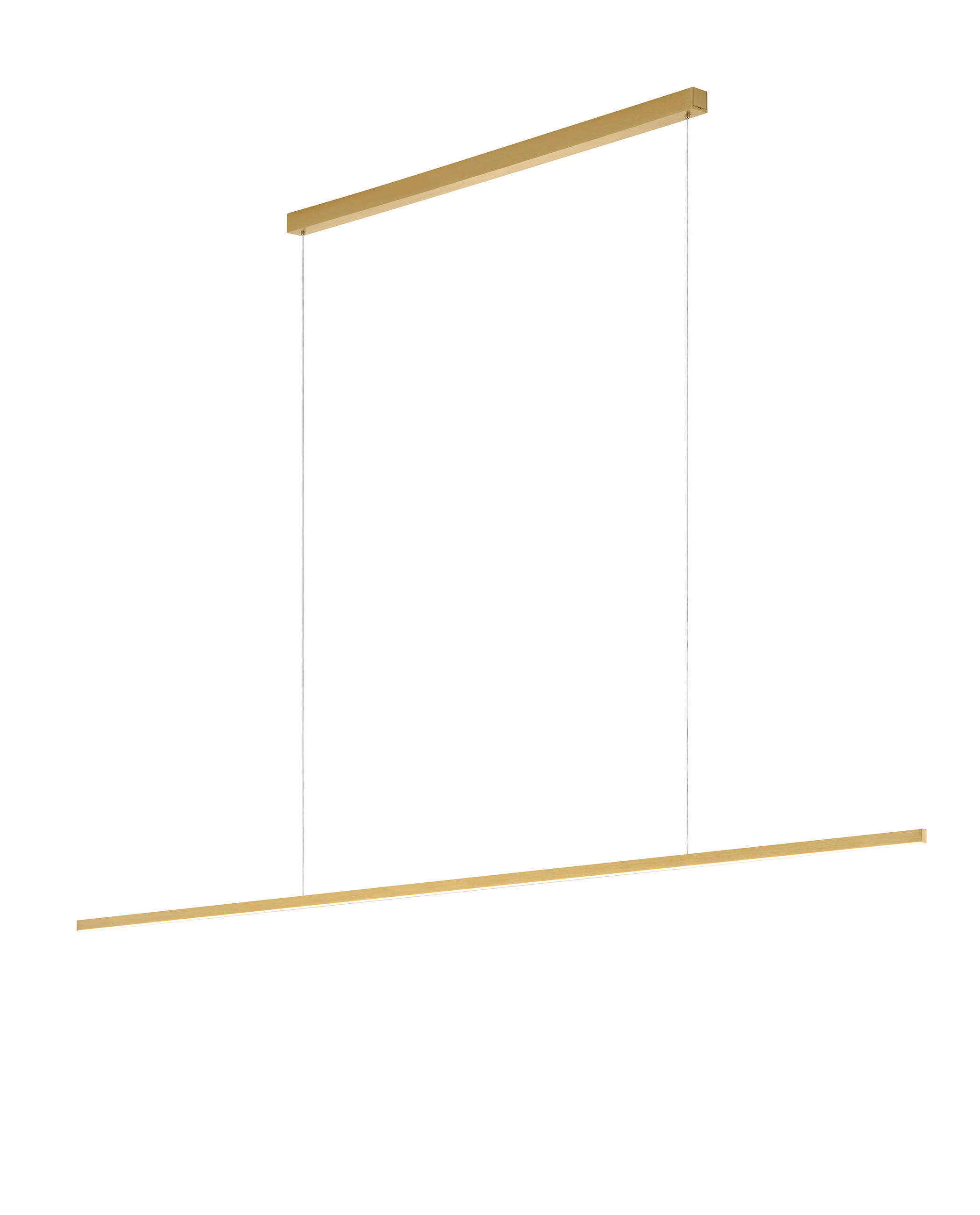LED-HÄNGELEUCHTE Loopy 151/3/200 cm   - Goldfarben, Design, Metall (151/3/200cm) - Helestra