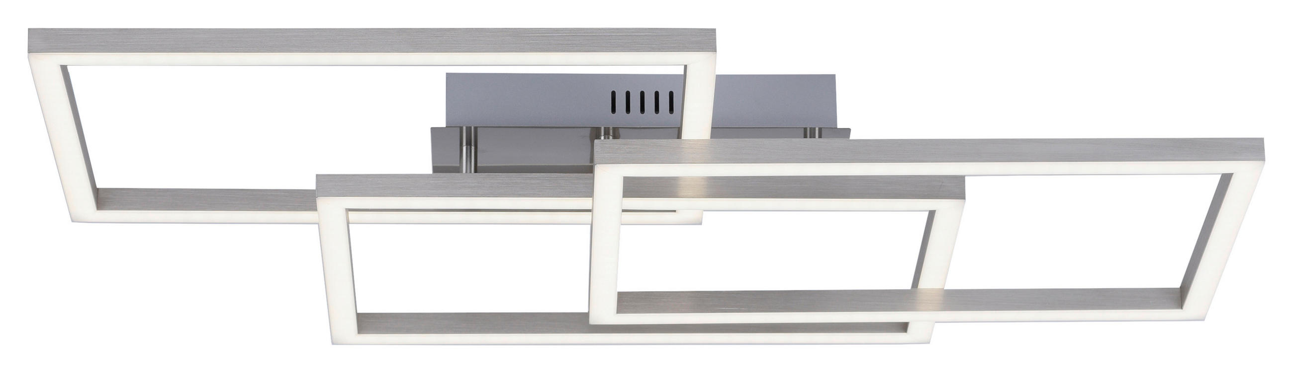 LED-DECKENLEUCHTE 82/50/10,5 cm  - Silberfarben, Design, Kunststoff/Metall (82/50/10,5cm)