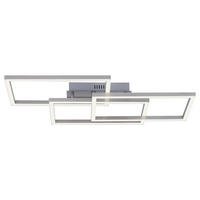 LED-DECKENLEUCHTE 82/50/10,5 cm  - Silberfarben, Design, Kunststoff/Metall (82/50/10,5cm)