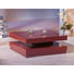 COUCHTISCH Rot - Chromfarben/Rot, Design (75/75/30cm) - Carryhome