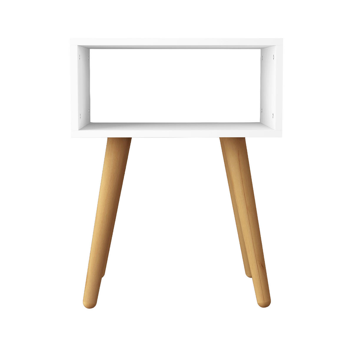 NACHTTISCH 45/56/30 cm, Weiß, Honigeiche,  - Honigeiche/Weiß, MODERN, Holzwerkstoff (45/56/30cm) - Livetastic