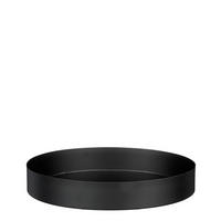 DEKORAČNÝ PODNOS  - čierna, Basics, kov (23,5cm/3.5cmcm)