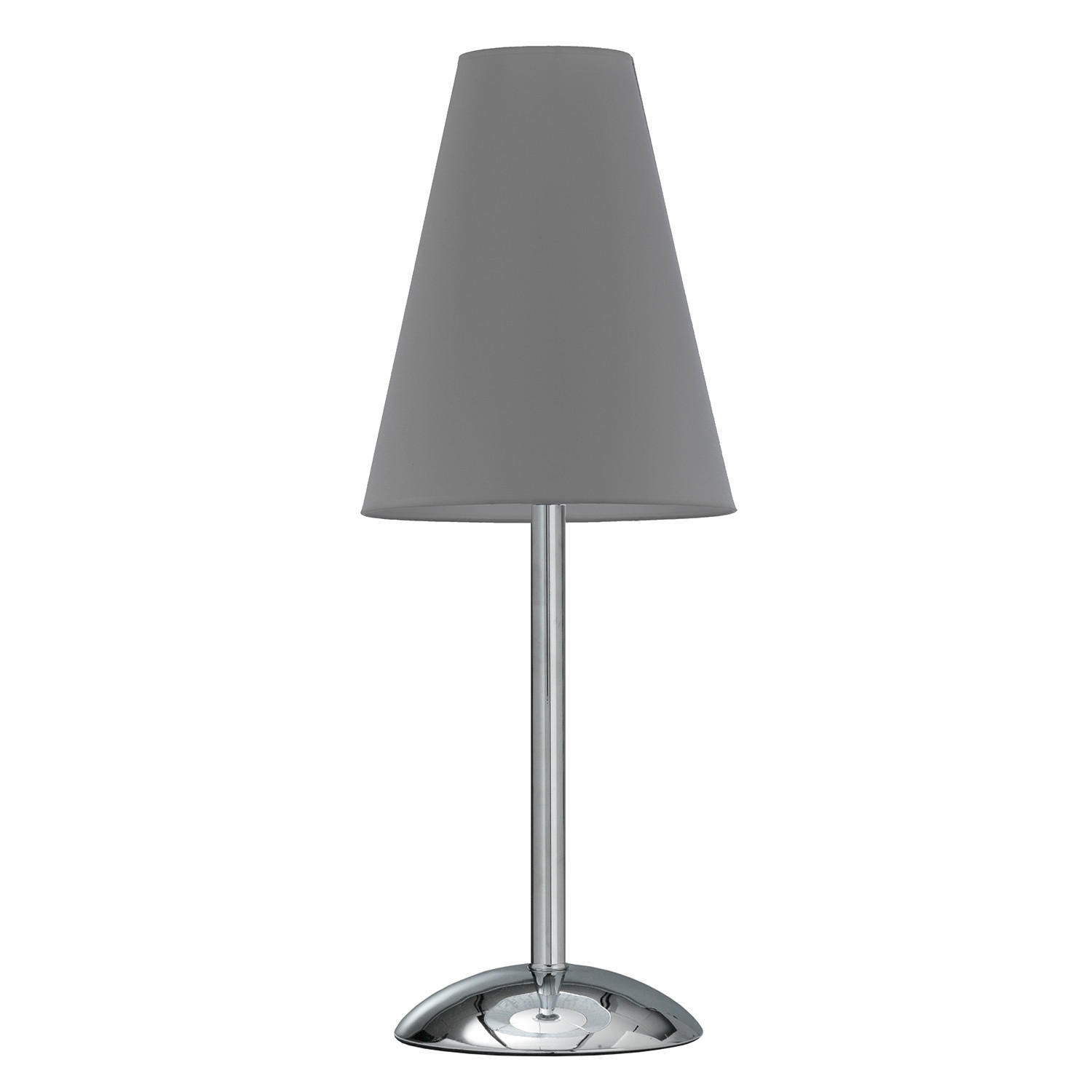 TISCHLEUCHTE 20/54 cm   - Chromfarben/Grau, KONVENTIONELL, Textil/Metall (20/54cm)